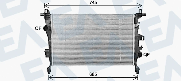Radiator, engine cooling (31R25149)