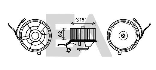 Electric Motor, interior blower (42A67005)