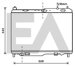 Radiator, engine cooling (31R22092)