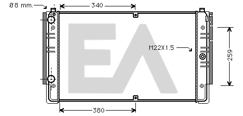 Radiator, engine cooling (31R77096)