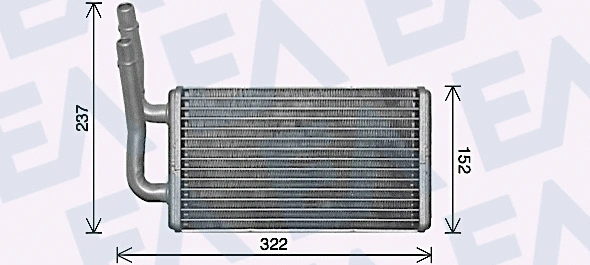 Heat Exchanger, interior heating (45C22034)