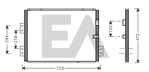 Condenser, air conditioning (30C71030)