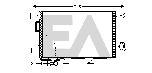 Condenser, air conditioning (30C50048)