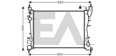 Radiator, engine cooling (31R25132)