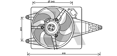 Fan, engine cooling (33V25042)