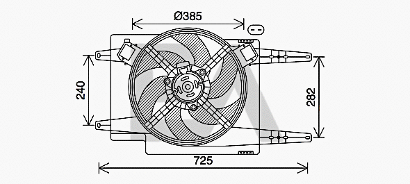Fan, engine cooling (33V03020)