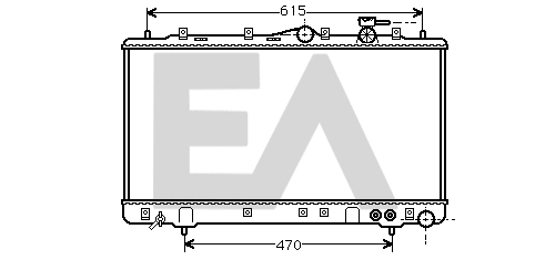 Radiator, engine cooling (31R28021)