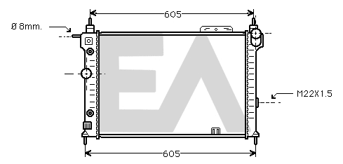 Radiator, engine cooling (31R54148)