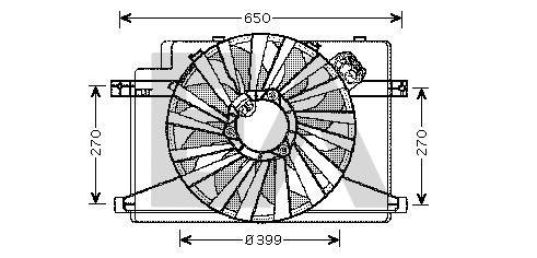 Fan, engine cooling (33V03007)