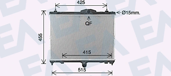 Radiator, engine cooling (31R55128)