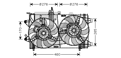 Fan, engine cooling (33V25033)