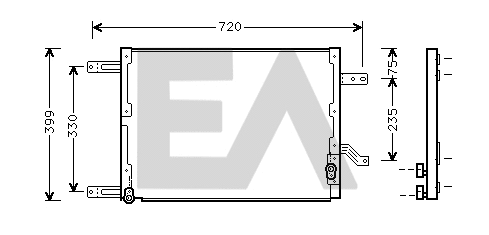 Condenser, air conditioning (30C03008)