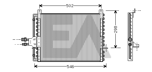 Condenser, air conditioning (30C50007)