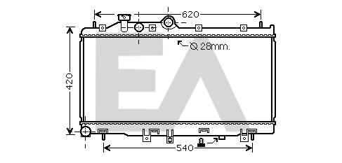 Radiator, engine cooling (31R68042)