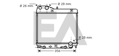 Radiator, engine cooling (31R26044)