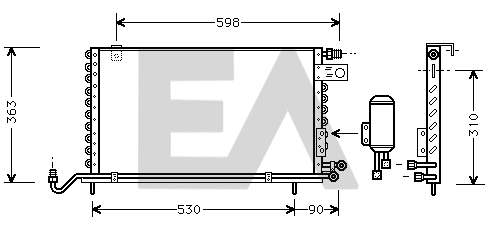 Condenser, air conditioning (30C77001)