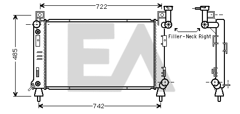 Radiator, engine cooling (31R12006)