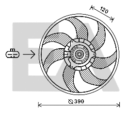 Fan, engine cooling (33V54056)