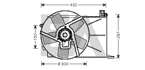 Fan, engine cooling (33V54010)