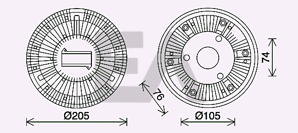 Fan Wheel, engine cooling (35C30D10)