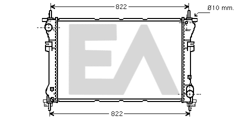 Radiator, engine cooling (31R22078)