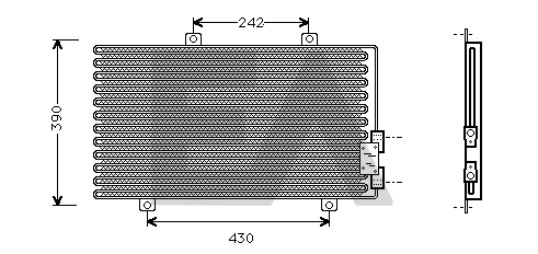 Condenser, air conditioning (30C03004)