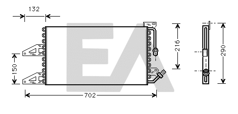 Condenser, air conditioning (30C25027)