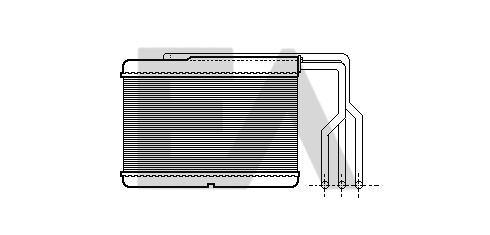 Heat Exchanger, interior heating (45C07007)