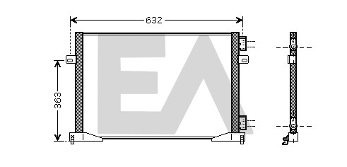 Condenser, air conditioning (30C60043)