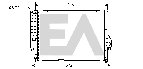 Radiator, engine cooling (31R07058)