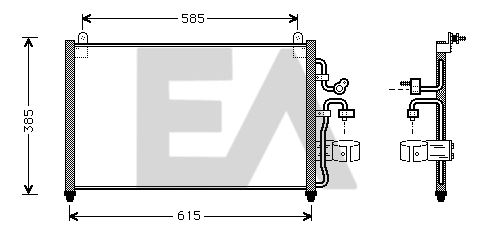 Condenser, air conditioning (30C20004)