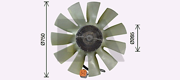 Fan Wheel, engine cooling (35C63C05)