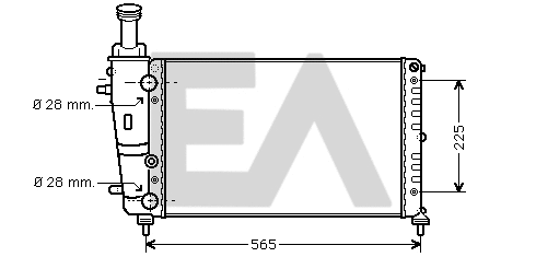 Radiator, engine cooling (31R40006)