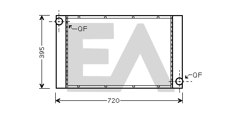 Radiator, engine cooling (31R07100)