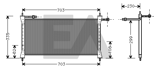 Condenser, air conditioning (30C35005)