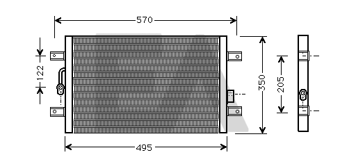 Condenser, air conditioning (30C25020)