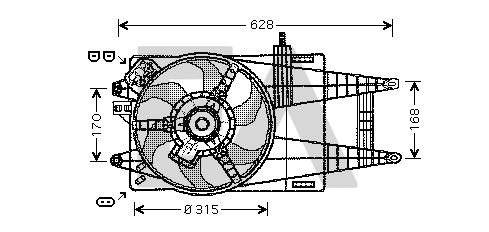 Fan, engine cooling (33V25086)