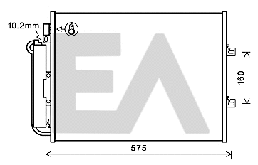 Condenser, air conditioning (30C60061)
