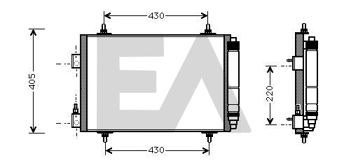 Condenser, air conditioning (30C10017)