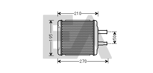 Heat Exchanger, interior heating (45C20006)
