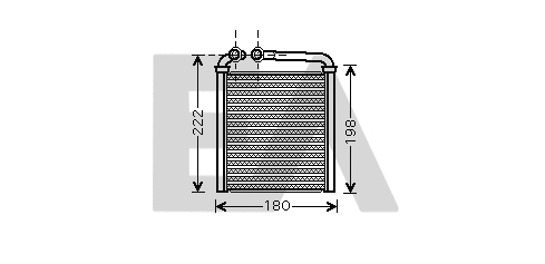 Heat Exchanger, interior heating (45C77019)