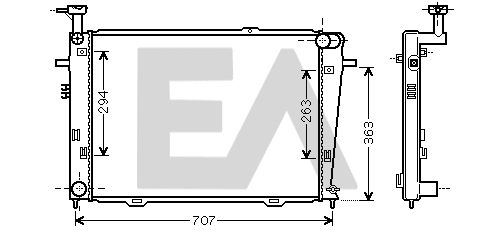 Radiator, engine cooling (31R28072)