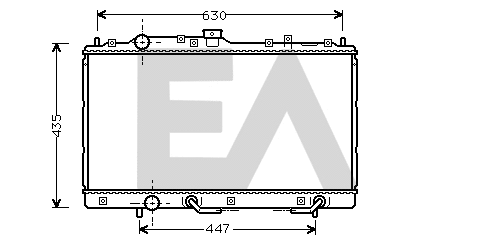 Radiator, engine cooling (31R51043)