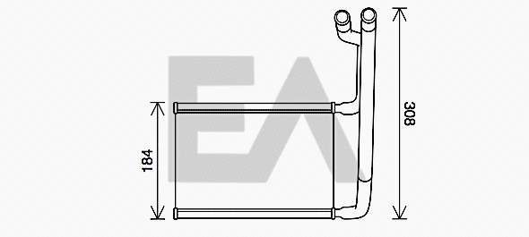 Heat Exchanger, interior heating (45C22028)