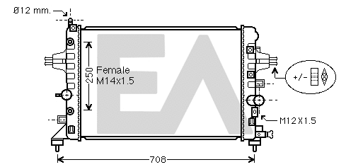 Radiator, engine cooling (31R54124)