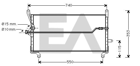Condenser, air conditioning (30C25011)