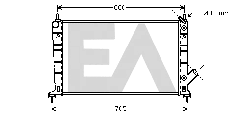 Radiator, engine cooling (31R62016)