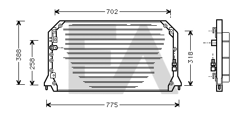 Condenser, air conditioning (30C71023)