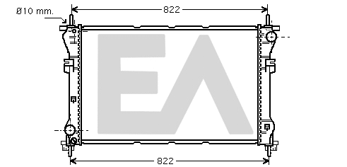 Radiator, engine cooling (31R22076)