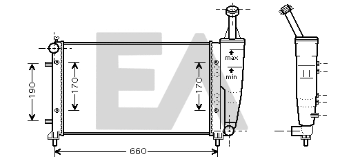 Radiator, engine cooling (31R25052)